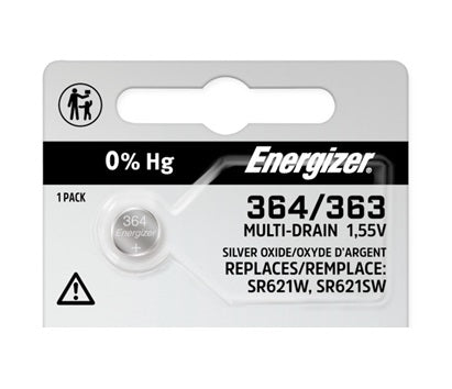 Watch Battery Silver Oxide 364-363TZ 1.5V Each