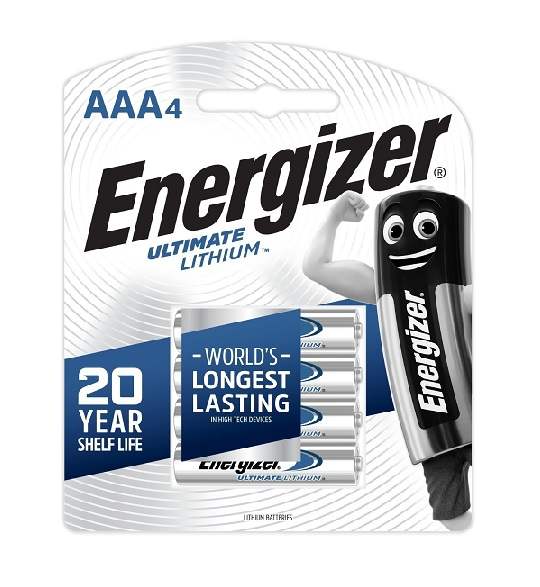 Battery Lithium AAA Size 4Pk