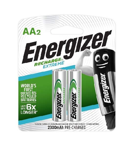 Battery Recharge AA Size 2Pk