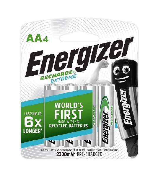 Battery Recharge AA Size 4Pk