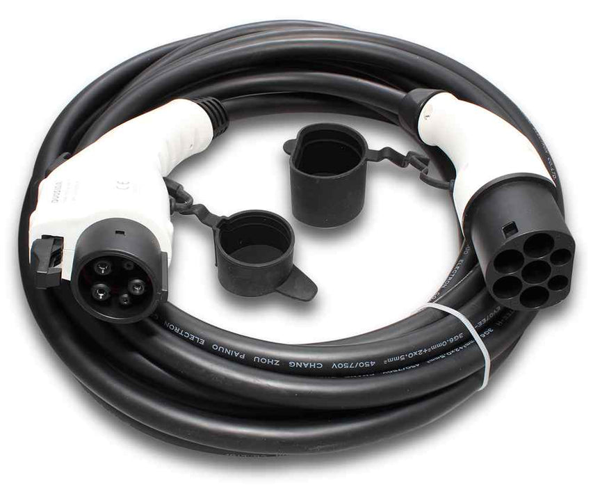 EV Cable 1Ph 32A T2-T1 5m Charger