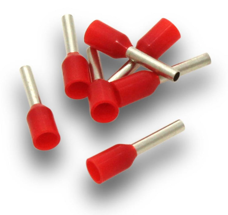 Bootlace Terminal Red (Pkt100)