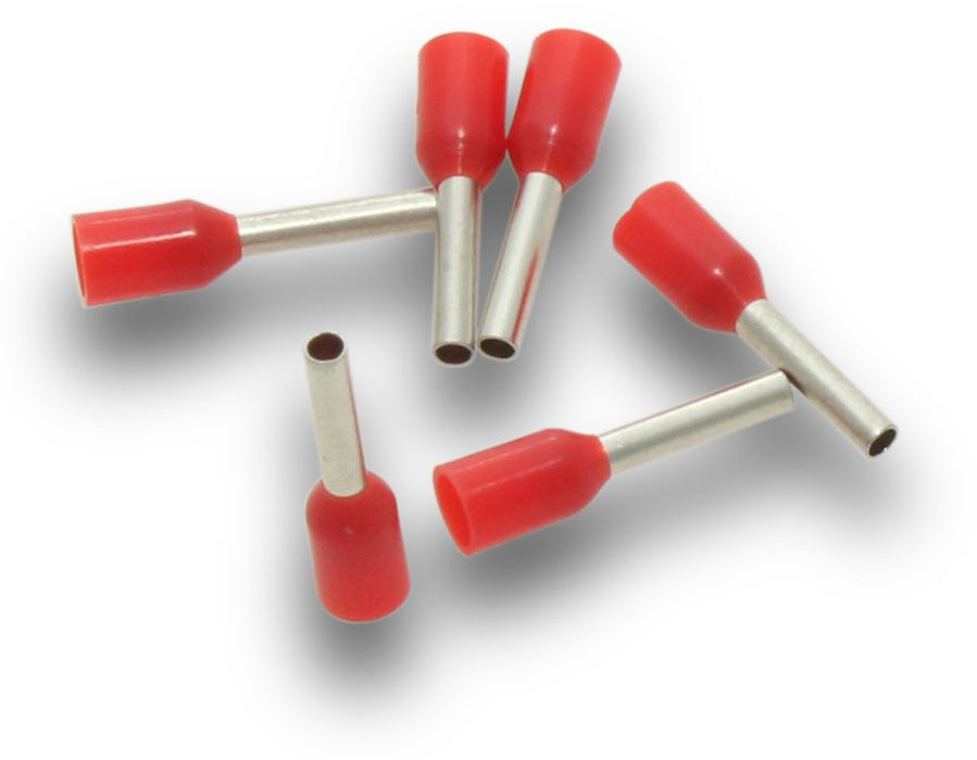 Bootlace Terminal Red (Pkt50)