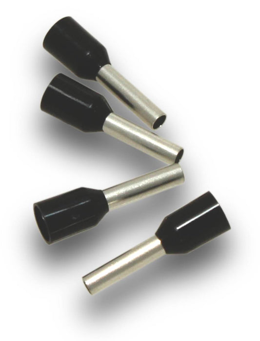 Bootlace Terminal Black (Pkt100)