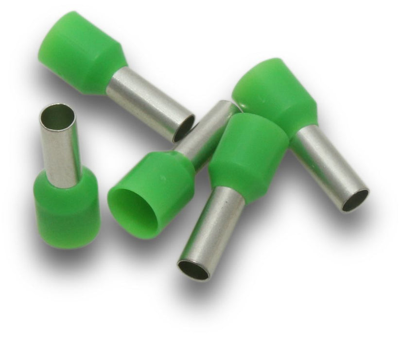 Bootlace Terminal Green 6mm (Pkt100)