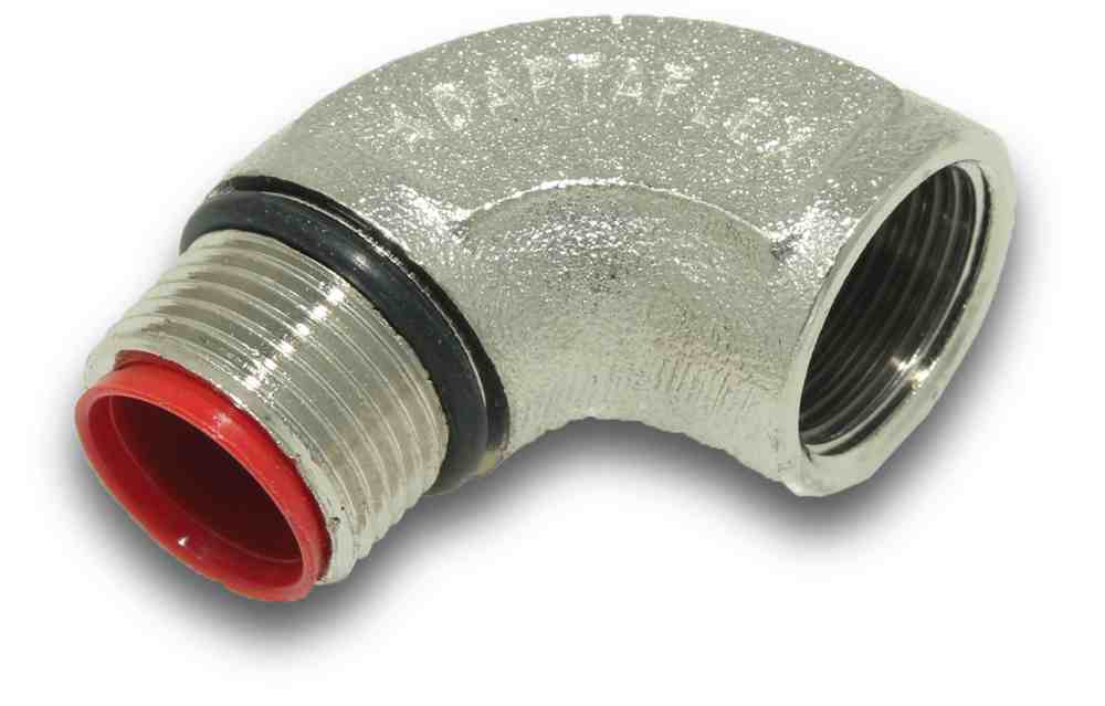 Conduit Adaptor 90Deg 16mm Metal
