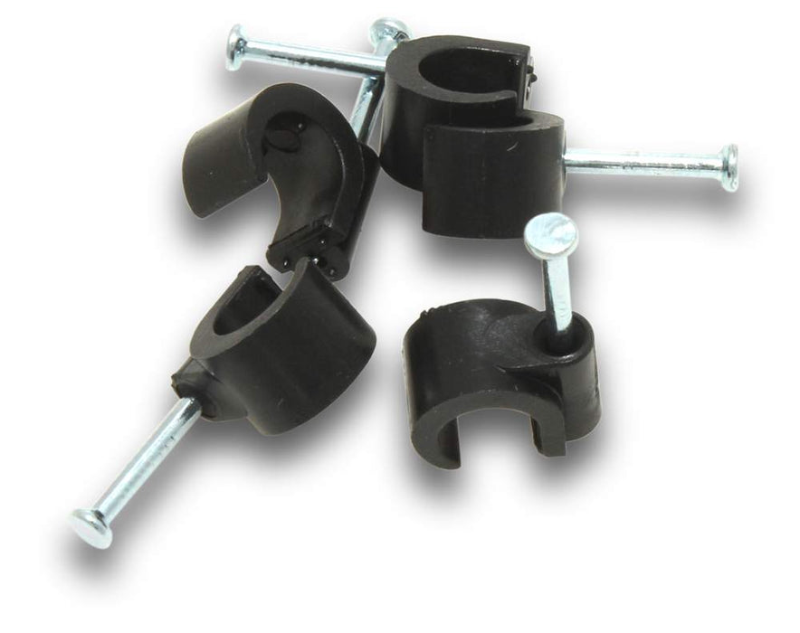 Cable Clip 8-10mm Black MD Multi Fit (Jar100)