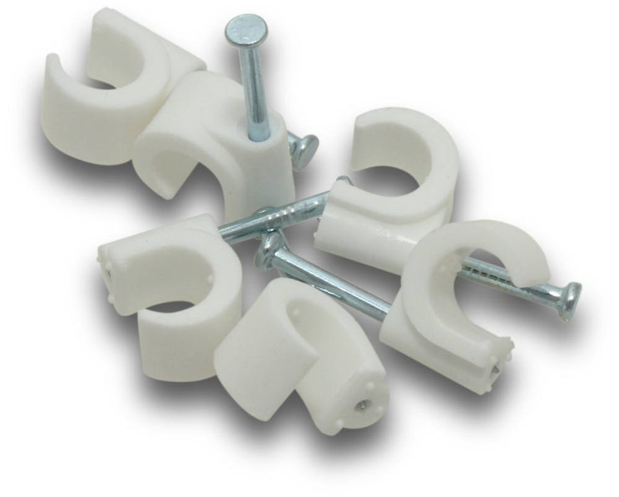 Cable Clip 8-10mm Round Natural (Jar100)