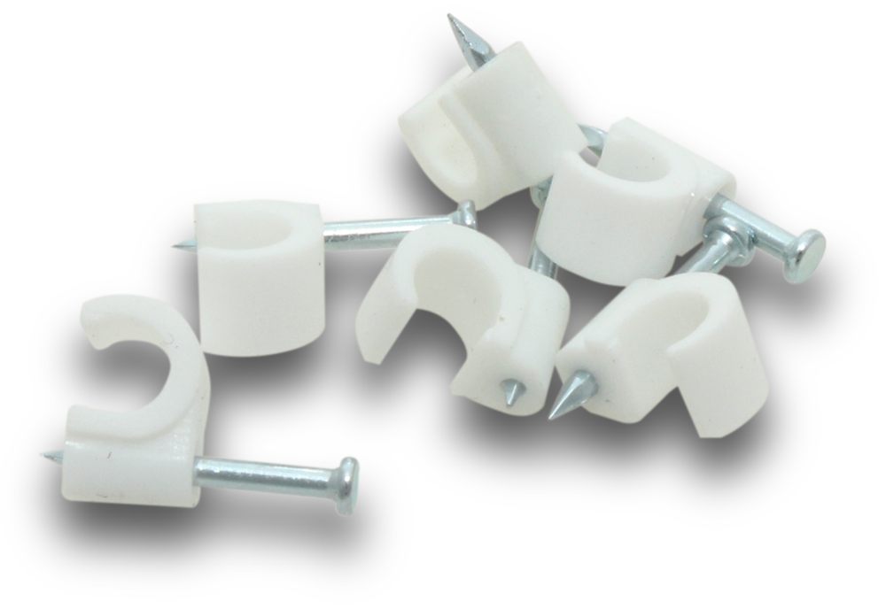 Cable Clip 10mm Round (Jar50)