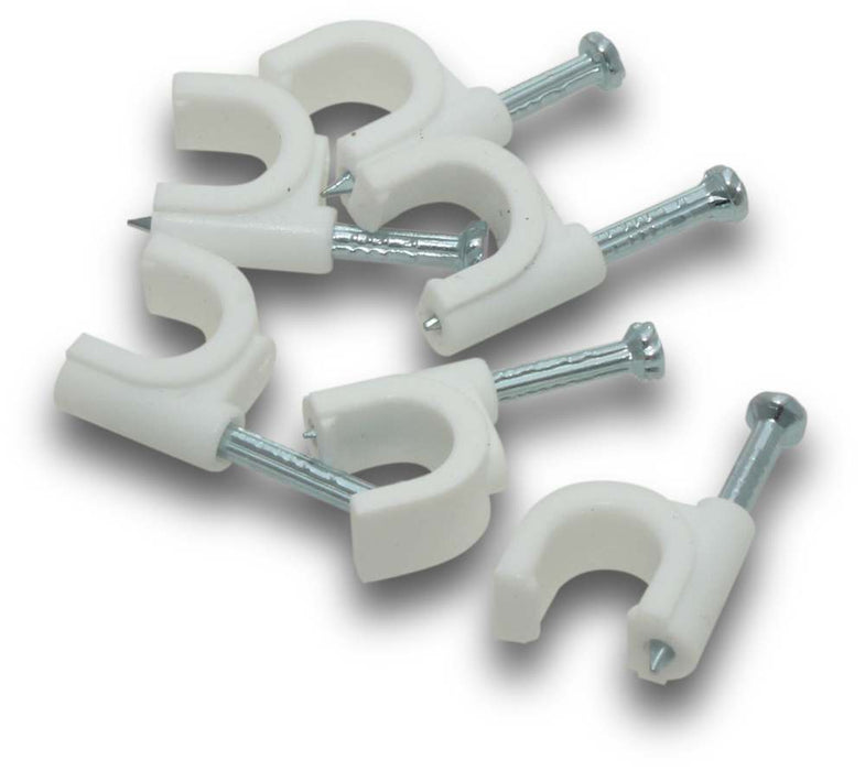 Cable Clip 8mm Round (Jar100)