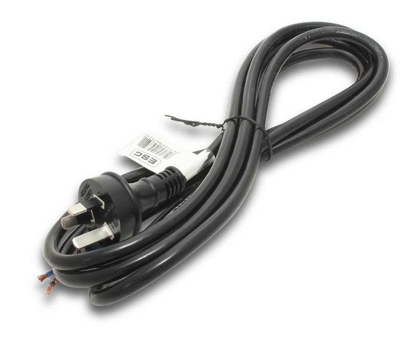 Allied Cord Set 3m Black 1.5mm 3c PVC Flex 3Pin BE Plug