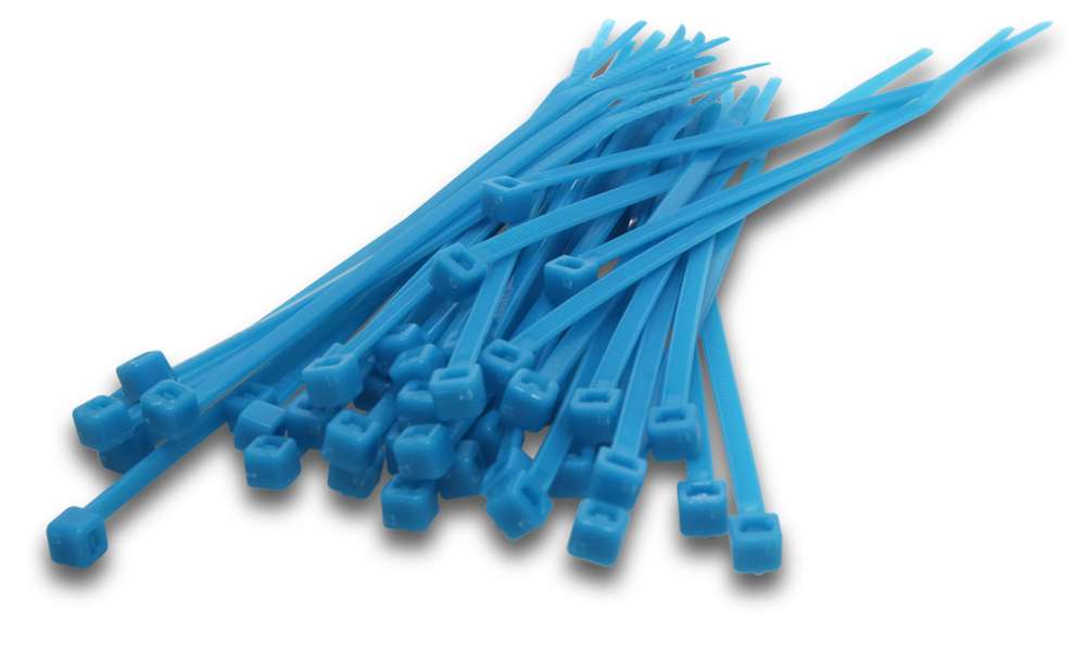 Cable Tie 100 x 2.5mm Blue (Pkt100)