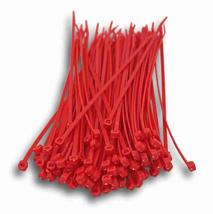 Cable Tie 100 x 2.5mm Red (Pkt100)