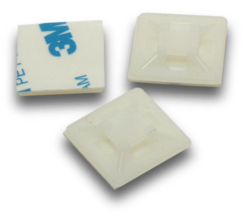 Cable Tie 20 x 20mm Mount Natural (Pkt100)
