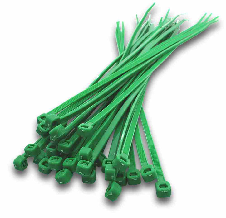Cable Tie 292 x 3.6mm Green (Pkt1000)