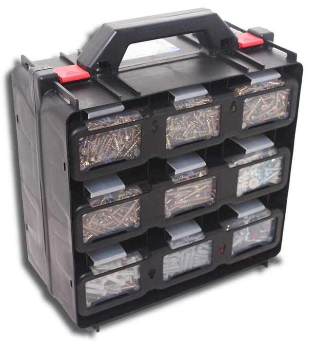 Elmark Organiser Carry Box 18 Piece with Fasteners