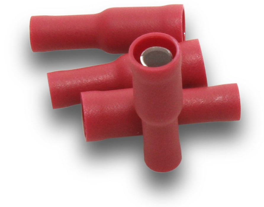 Connector Bullet Female Red (Pkt100)