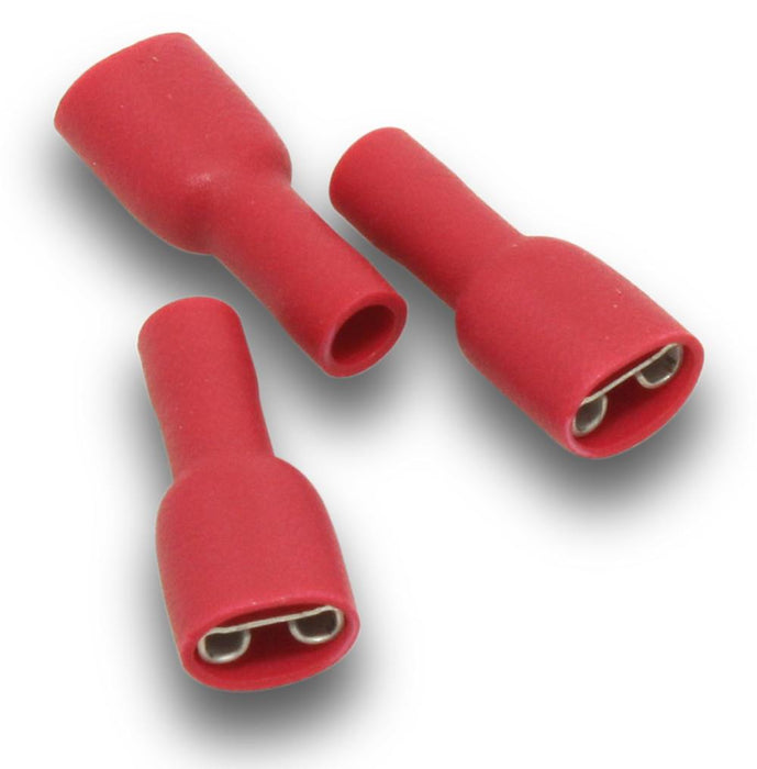 Quick Connect Fem Red Full Ins 6.4mm (Pkt15)