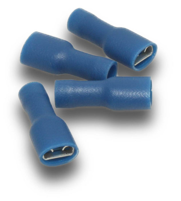 Quick Connect Fem Blue Full Ins 6.4mm (Pkt50)