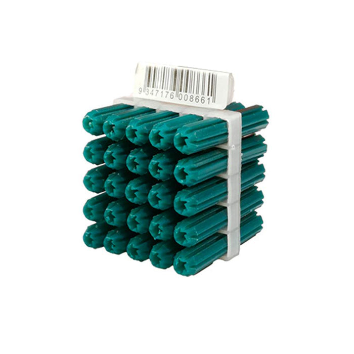 Framed Wall Plug 7x38mm Green (Frame 25)