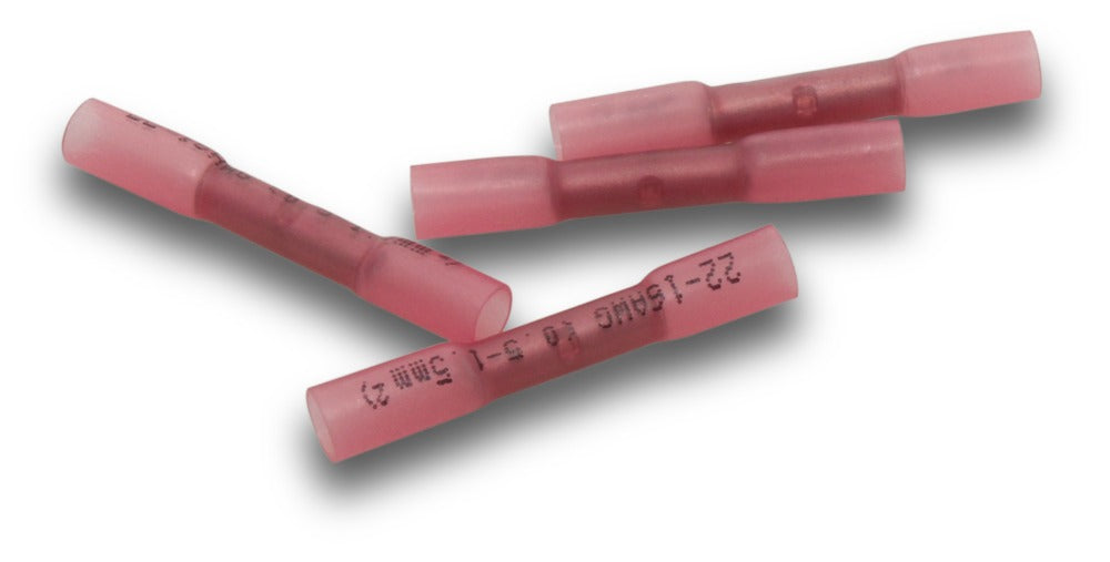 Heatshrink Inline Splice Red 1.5mm (Pkt100)