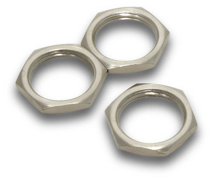 Locknut 20mm Nickel Brass
