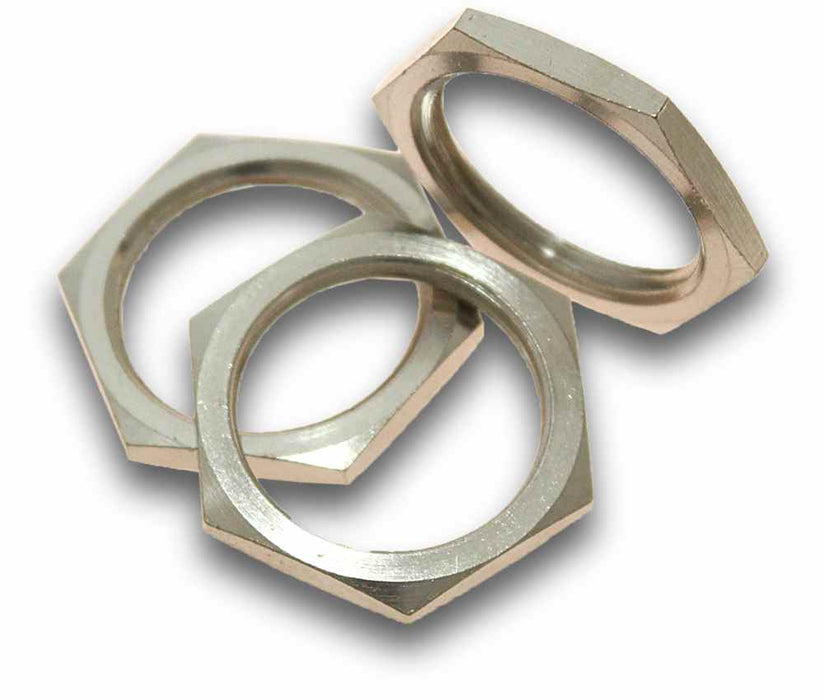 Locknut 40mm Nickel Brass