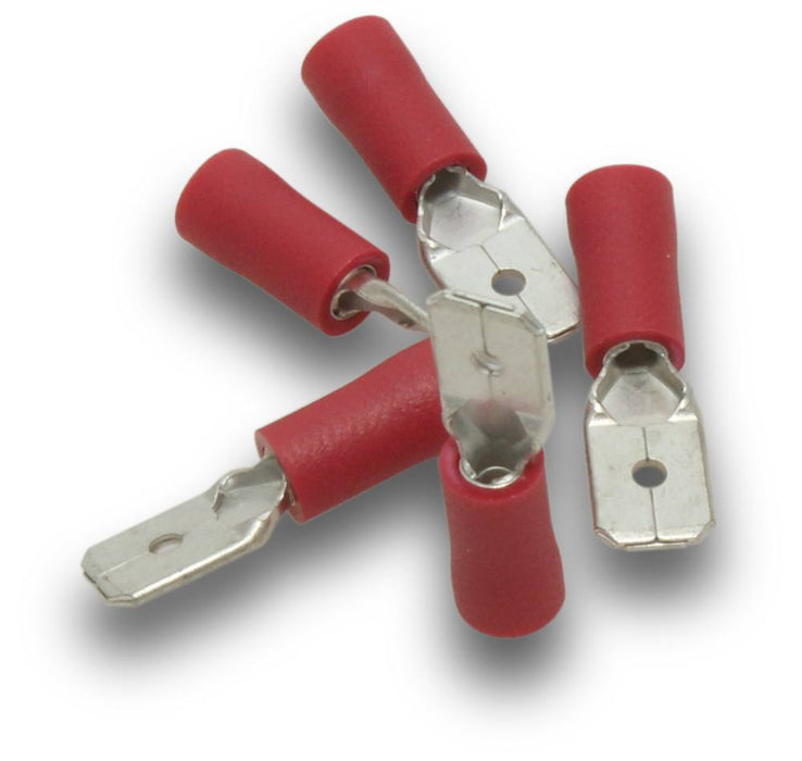 Male Tab Red 6.4mm (Pkt15)