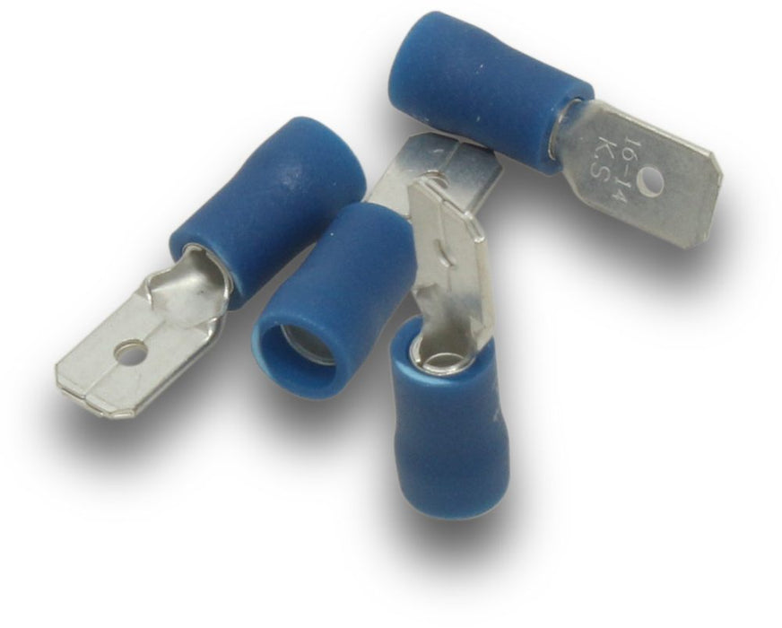 Male Tab Blue 6.4mm (Pkt100)