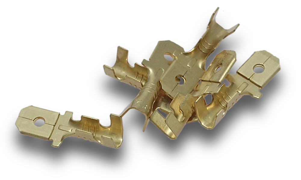Male Tab Brass 6.4mm (Pkt25)