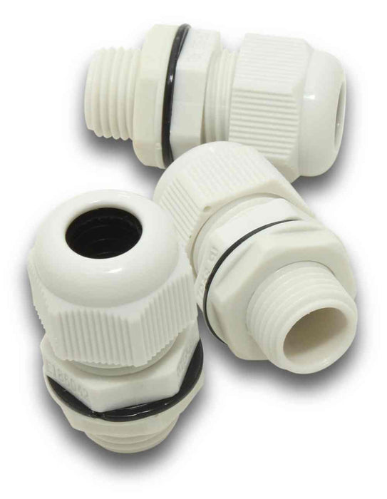 Nylon Cable Gland 25mm IP68 Grey