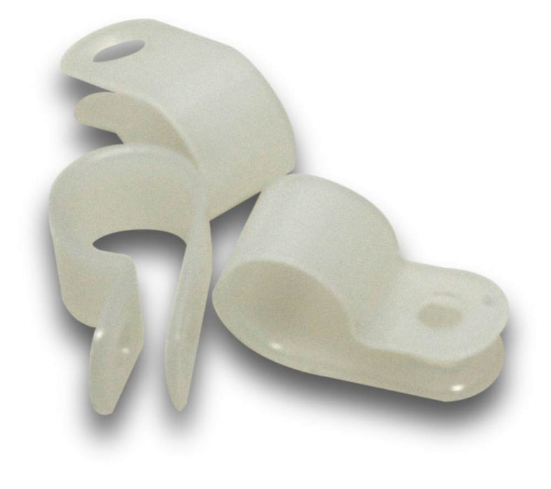 P Clip 10mm Nylon (Pkt100)