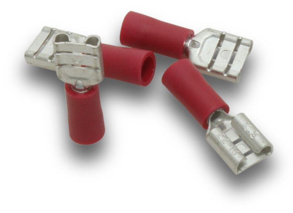 Fem Quick Connect 6.4mm Red (Pkt100)