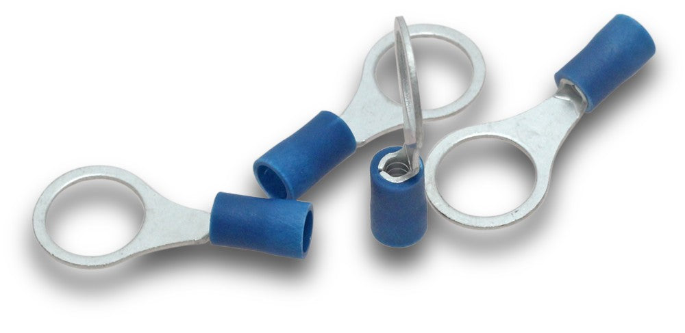 Terminal Ring 10mm Hole Blue (Pkt10)