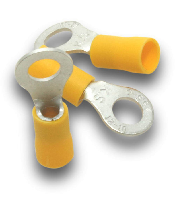 Terminal Ring 10mm Hole Yellow (Pkt10)