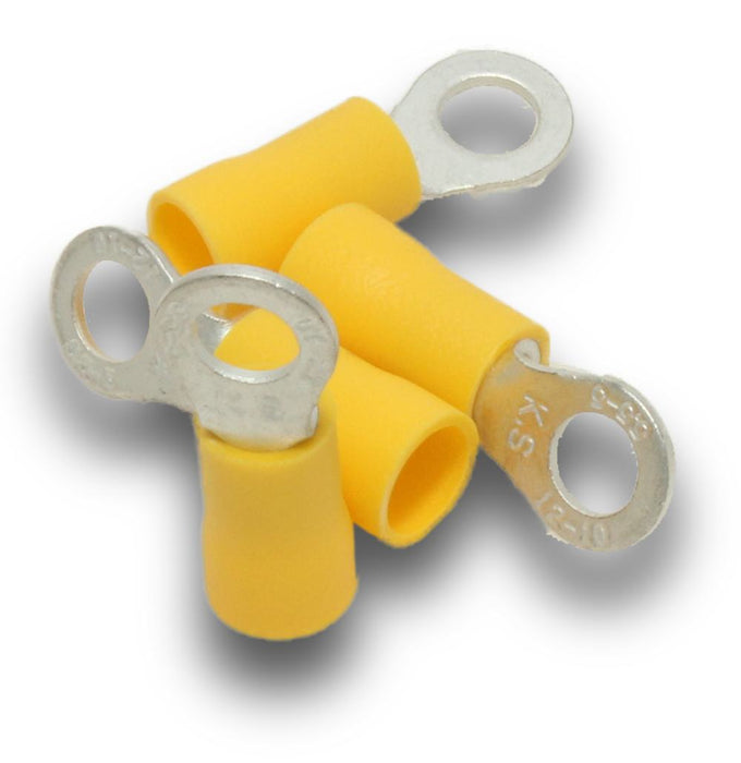 Terminal Ring 5mm Hole Yellow (Pkt50)