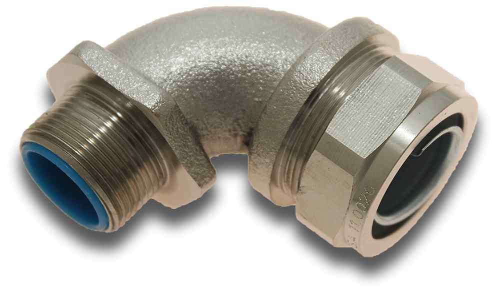 Conduit Adaptor 90Deg 20mm Metal Liquidtite