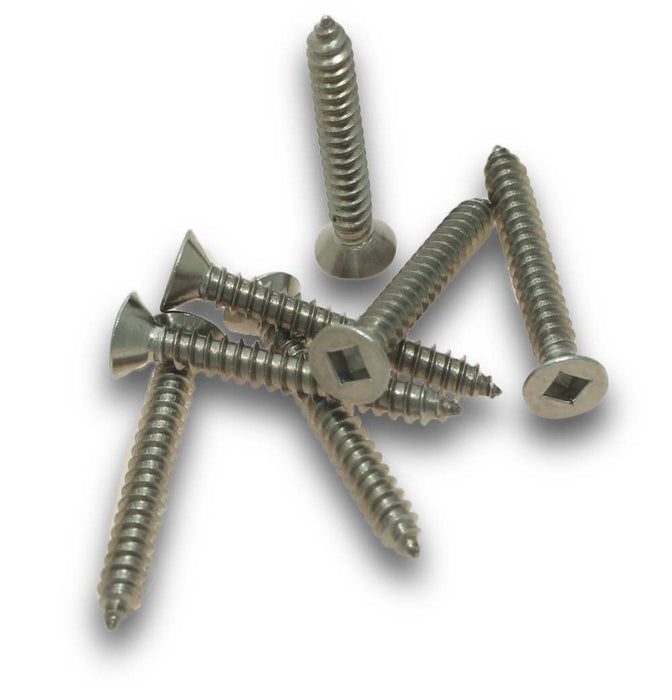 Self Tap Screw 8 x 1in S/Steel Sq Drive CSK (Jar45)