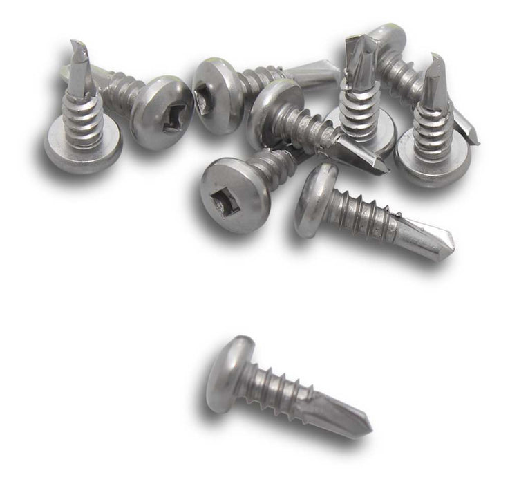 Tek Screw 10 x 16 Metal Sq Drive SS (Jar90)