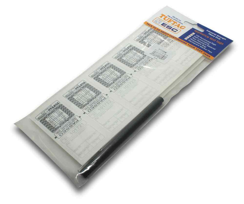 Tuftag Test Tag Heavy Duty White with Pen (Pkt100)