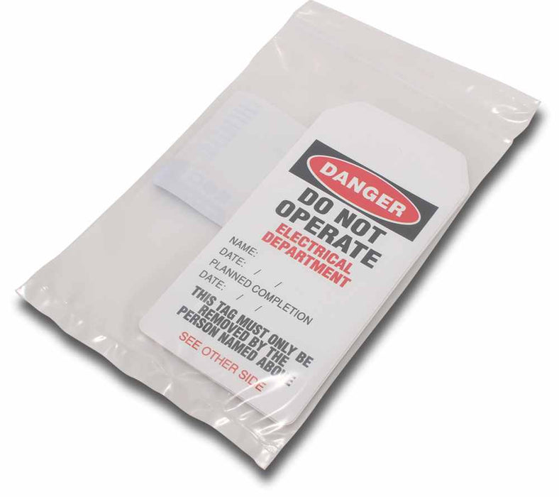 Tuftag Danger Lockout Tag Electrical Department (Ea)