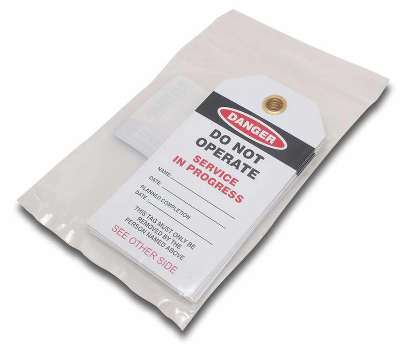 Tuftag Danger Lockout Tag Service In Progress (Ea)