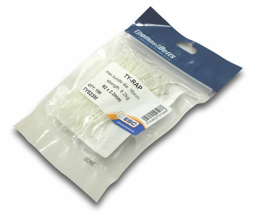 Ty-Rap Cable Tie 186 x 4.7mm (Pkt100)