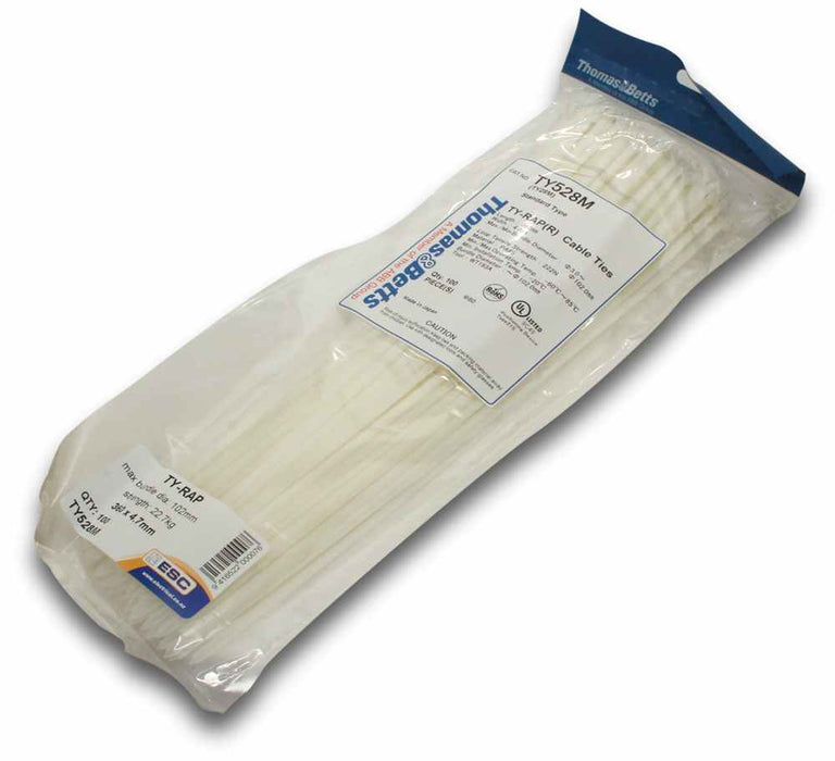 Ty-Rap Cable Tie 360 x 4.7mm Natural (Pkt100)