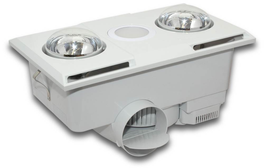 Vents Sirocco LED Heat/Fan/Light Unit White