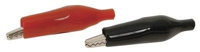 Insulated Alligator Clip Set Medium 32mm Red/Black