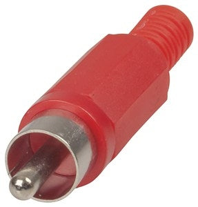 RCA Plug Red Plastic