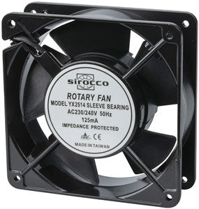 Sirocco Fan 120mm 230V Axial Sleeve Bearing