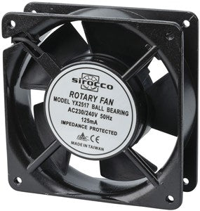 Sirocco Fan 120mm 230V Axial Ball Bearing