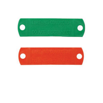 Earth Tag Plastic - Red (Pkt 50)